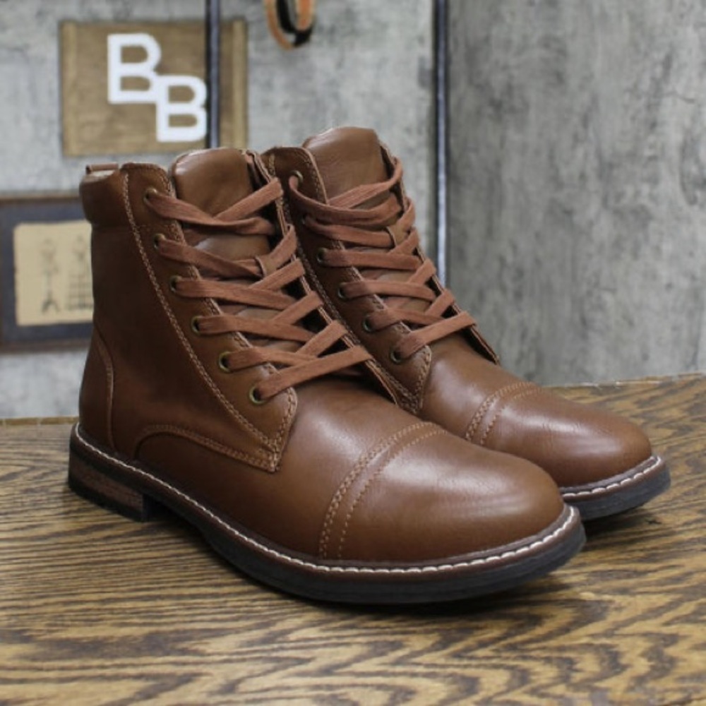 Goodfellow & Co Men's Brown Lace-Up Boots